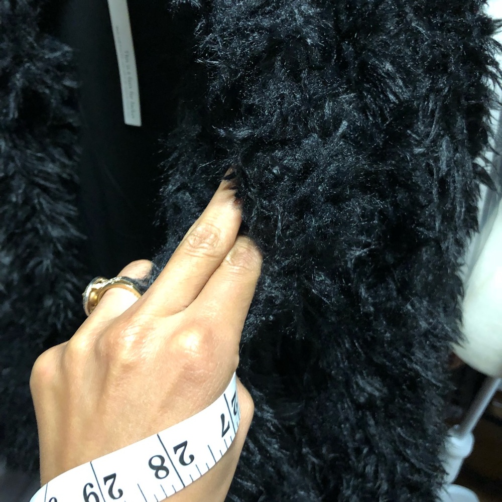 Black Faux Fur Coat - Picture 5 of 7